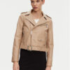 PINKO Кожено яке 103897 A21L Бежов Regular Fit за Жени цена