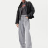 PINKO Кожено яке Confine 104877 A21L Черен Regular Fit за Жени цена