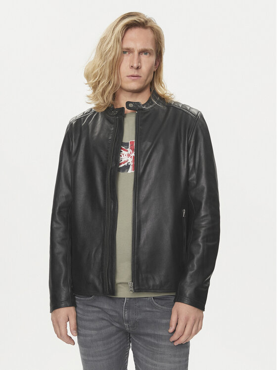 Кожено яке Pepe Jeans за Мъже цена