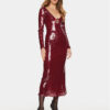 BARDOT Коктейлна рокля Verona 58859DB Бордо Slim Fit за Жени цена