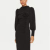 Haveone Коктейлна рокля AFS-M054 Черен Slim Fit за Жени цена
