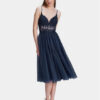 Swing Коктейлна рокля 5AH014HK Тъмносин Slim Fit за Жени цена