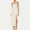 JACQUEMUS Коктейлна рокля 24E241DR100 Екрю Regular Fit за Жени цена
