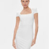 Marciano Guess Коктейлна рокля 4RGK67 6375Z Бял Slim Fit за Жени цена