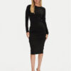 Marciano Guess Коктейлна рокля 4YGK30 6265A Черен Regular Fit за Жени цена