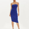 NORMA KAMALI Коктейлна рокля KK1243PLB32805 Син Slim Fit за Жени цена