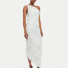 NORMA KAMALI Коктейлна рокля ST2243LMD07967 Екрю Slim Fit за Жени цена