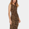 NORMA KAMALI Коктейлна рокля KK4223PL667438 Кафяв Slim Fit за Жени цена