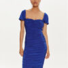 NORMA KAMALI Коктейлна рокля KK1243PL812805 Син Slim Fit за Жени цена