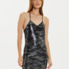 Noisy May Коктейлна рокля Shimmer 27032000 Черен Slim Fit за Жени цена