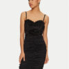 Rinascimento Коктейлна рокля CFC0121268003 Черен Slim Fit за Жени цена