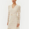 TWINSET Коктейлна рокля 251TP2402 Бежов Regular Fit за Жени цена