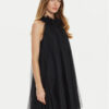 TWINSET Коктейлна рокля 242AT2150 Черен Loose Fit за Жени цена