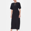 Tommy Hilfiger Коктейлна рокля Shiny Interlock C-Nk Ss WW0WW40732 Тъмносин Regular Fit за Жени цена