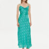YAS Коктейлна рокля Dinella 26031859 Зелен Regular Fit за Жени цена