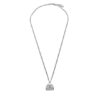 Marc Jacobs Колие The St. Marc Cuban-Link Chain Necklace 2F3JNC001J37 Сребрист за Жени цена
