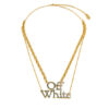 Off-White Колие OWOB097S23MET0028445 Златист за Жени цена