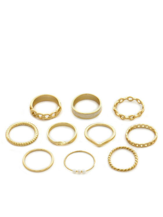 Комплект 10 пръстена Pieces за Жени цена