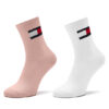 Tommy Hilfiger Комплект 2 чифта дълги чорапи детски 701229940 Розов за Момичета цена