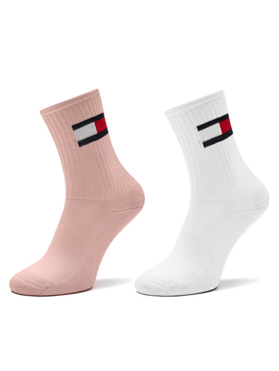 Комплект 2 чифта дълги чорапи детски Tommy Hilfiger за Момичета цена