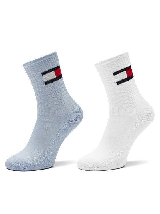 Комплект 2 чифта дълги чорапи детски Tommy Hilfiger за Момчета цена