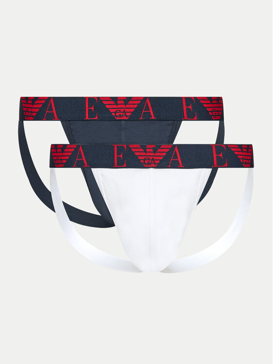 Комплект 2 чифта слипове Jock Strap Emporio Armani Underwear за Мъже цена