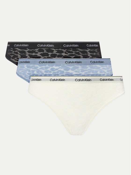 Комплект 3 чифта бикини бразилиана Calvin Klein Underwear за Жени цена