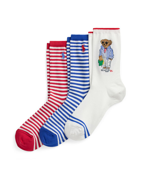 Комплект 3 чифта дълги чорапи дамски Polo Ralph Lauren за Жени цена
