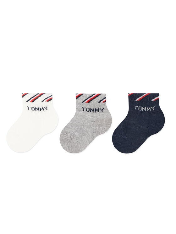 Комплект 3 чифта дълги чорапи детски Tommy Hilfiger за Бебета цена