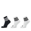 adidas Комплект 3 чифта дълги чорапи детски Lk Rib 3Pp So JD1349 Бял за Момчета цена