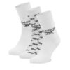 Reebok Комплект 3 чифта дълги чорапи мъжки Cl Fo Crew Sock 3P GG6682 Бял за Унисекс цена