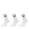 adidas Комплект 3 чифта дълги чорапи мъжки Trefoil Cushion IJ5616 Бял за Унисекс цена