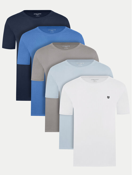 Jack&Jones Комплект 5 тишърти Brody 12190468 Цветен Regular Fit за Мъже цена