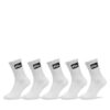 Quiksilver Комплект 5 чифта дълги чорапи унисекс EQYAA04066 Бял за Унисекс цена
