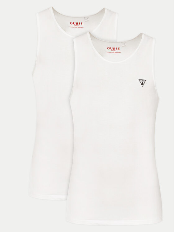 Guess Комплект от 2 броя топове U97G15 KCD31 Бял Regular Fit за Мъже цена