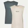 Jack&Jones Комплект от 2 броя топове Vesterbro 12260785 Цветен Oversize за Мъже цена
