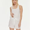 Calvin Klein Underwear Комплект платнени шорти и топ 000QS7152E Бял Relaxed Fit за Жени цена
