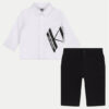 Комплект риза и платнени панталони Karl Lagerfeld Kids за Момчета цена