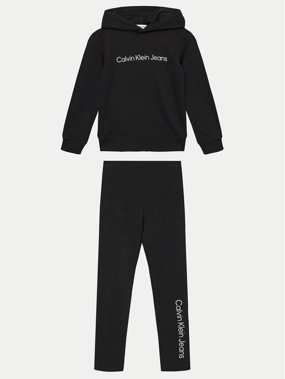 Комплект суитшърт и клин Calvin Klein Jeans за Момичета цена