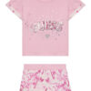 Guess Комплект тишърт и панталонки A5GG13 K6YW4 Розов Regular Fit за Момичета цена