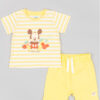 Zippy Комплект тишърт и панталонки Myszka Miki ZNBAP0602 23008 Жълт Regular Fit за Момчета цена