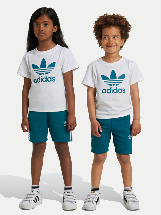 Комплект тишърт и панталонки adidas за Бебета цена