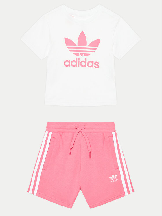 Комплект тишърт и панталонки adidas за Момичета цена