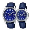 Комплект часовници за двойки Casio MTP-V004L-2B-LTP-V004L-2B - Подарък