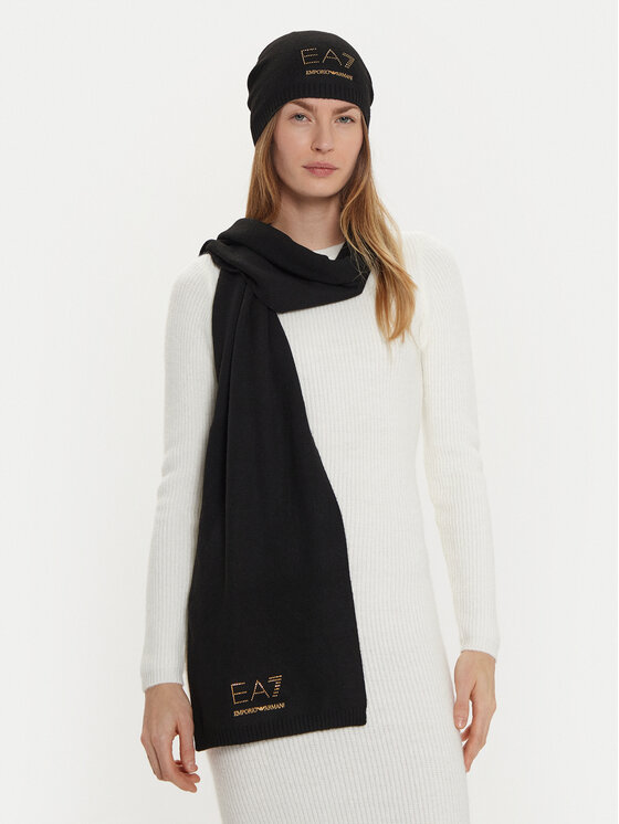 Комплект шал и шапка EA7 Emporio Armani за Жени цена