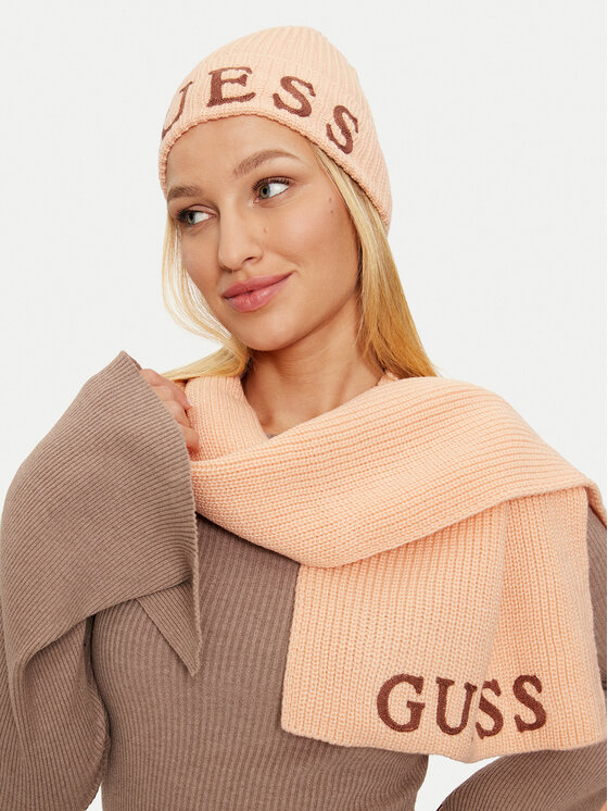 Комплект шал и шапка Guess за Жени цена