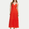 Haveone Лятна рокля AFF-N011 Оранжев Loose Fit за Жени цена