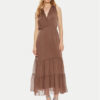 Haveone Лятна рокля AFF-L010 Кафяв Regular Fit за Жени цена