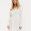 Vila Лятна рокля Mesa 14092006 Екрю Loose Fit за Жени цена