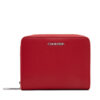Calvin Klein Малък дамски портфейл Ck Must Medium Zip Around Wallet K60K611937 Червен за Жени цена
